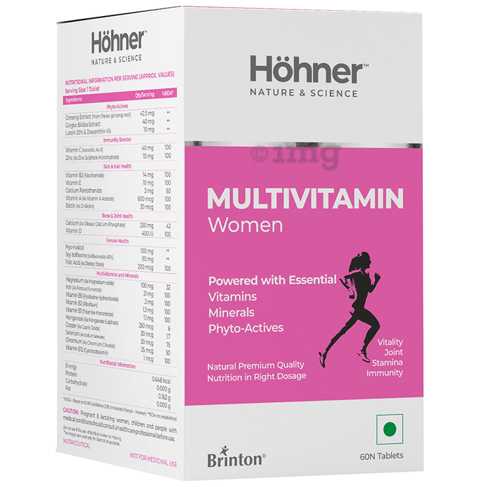 Hohner Multivitamin Women for Vitality, Joint, Stamina & Immunity | Tablet