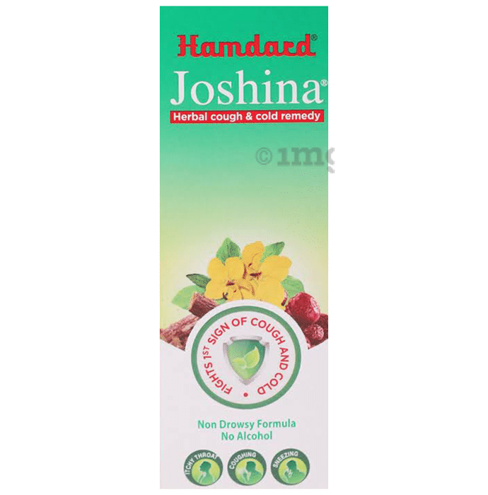 Hamdard Joshina Herbal Cough & Cold Syrup | Non-Drowsy Formula & No Alcohol