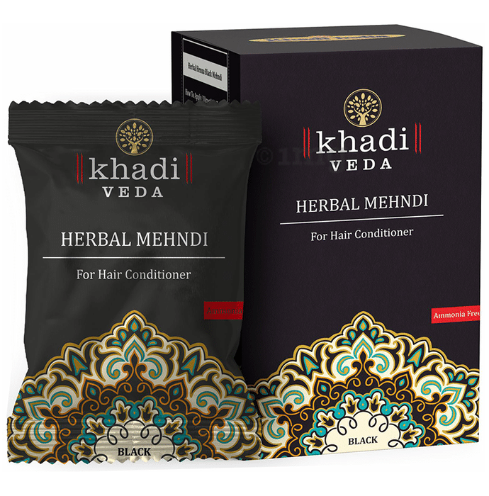 Khadi Veda Black Herbal Mehndi (20gm Each) for Hair Conditioner