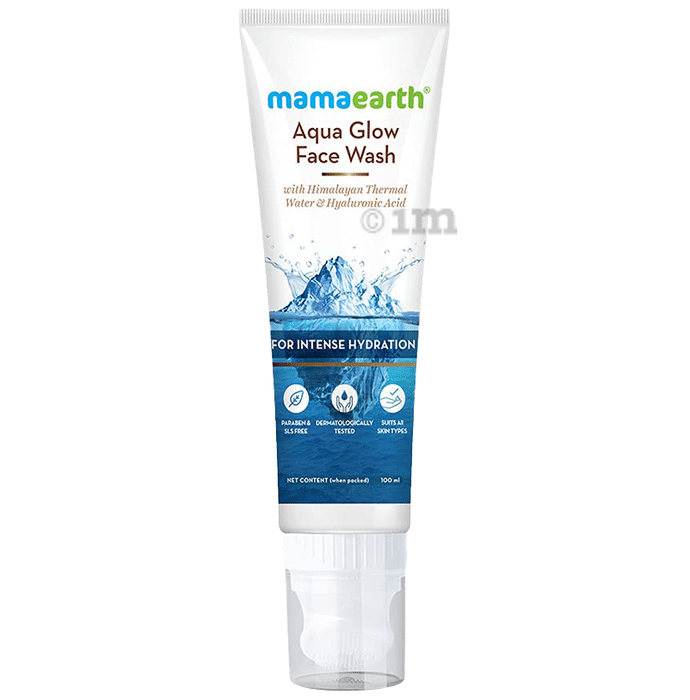 Mamaearth Aqua Glow Face Wash for Healthy Skin | Paraben & SLS-Free | All Skin Types