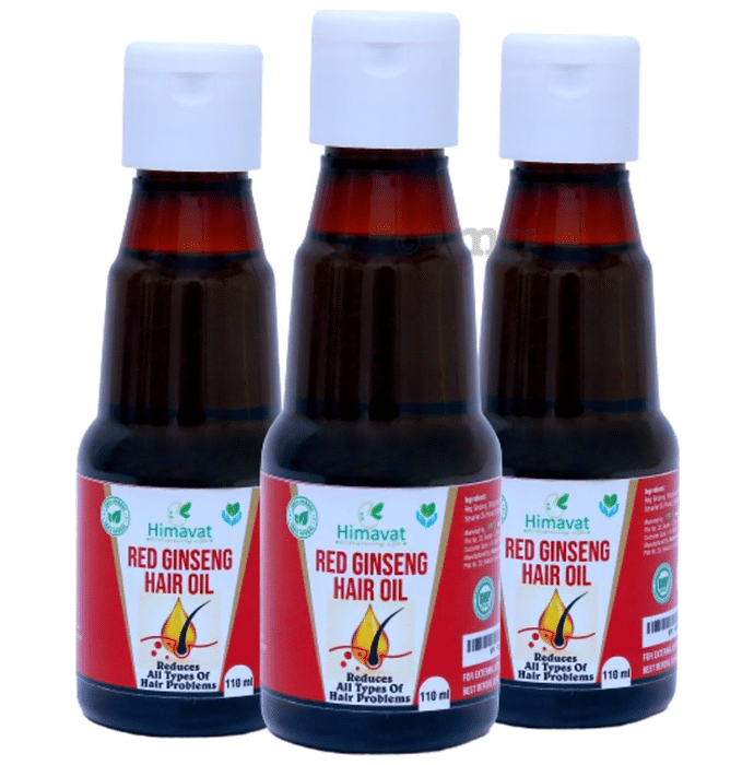 Himavat Red Ginseng Hair Oil (110ml Each)