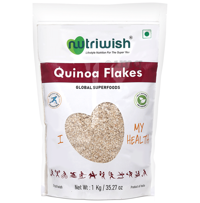 Nutriwish Quinoa with Protein & Antioxidants | Gluten Free & Diabetic Friendly Flakes