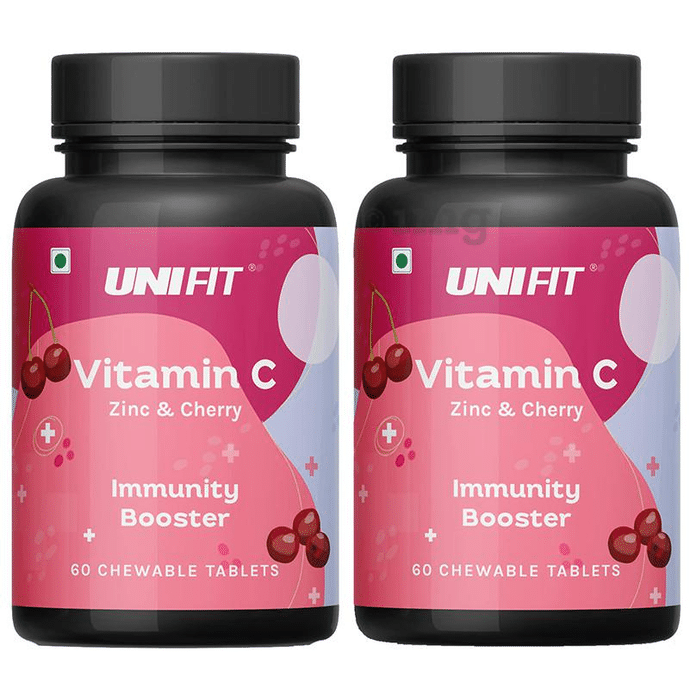 Unifit  Vitamin C Chewable Tablet with Zinc & Cherry Extract (60 Each)