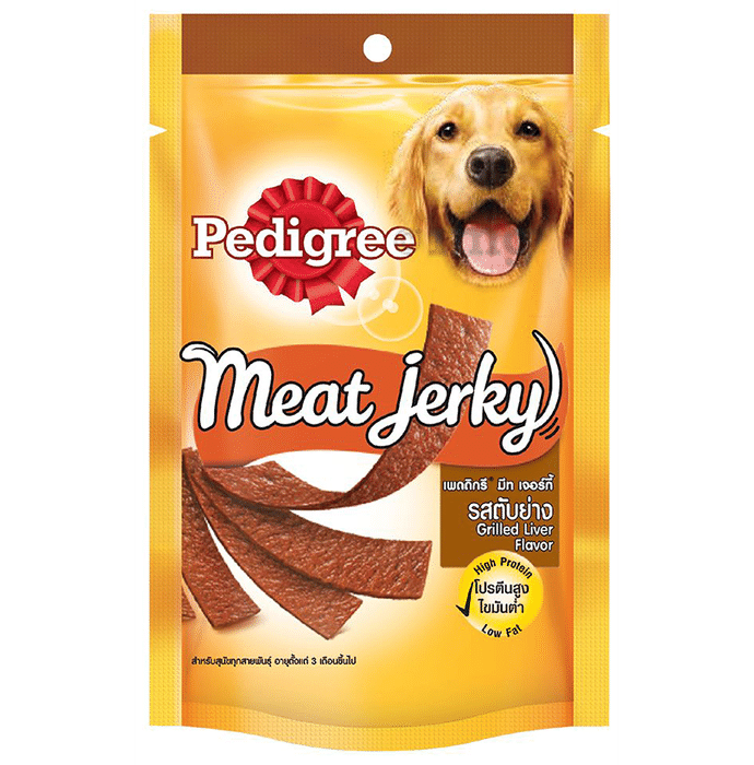 Pedigree Meat Jerky Adult Dog Treat Grilled Liver Flavor