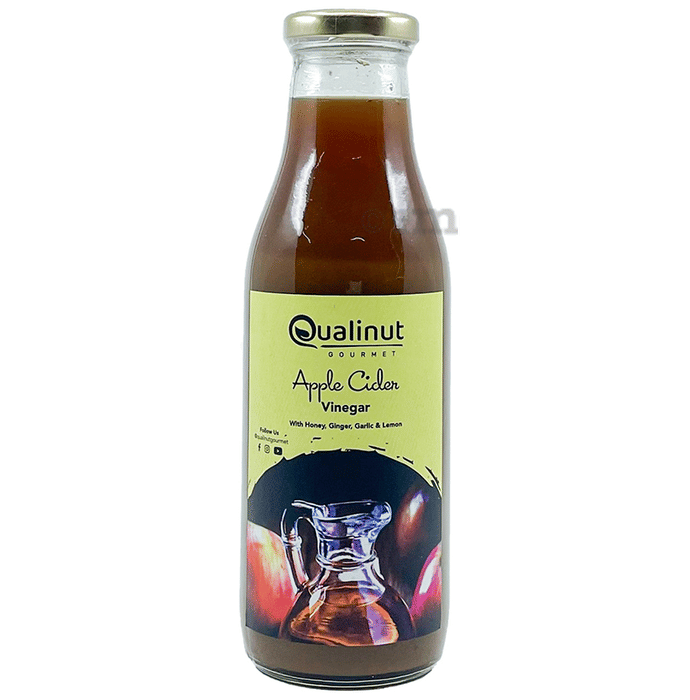 Qualinut Gourmet Apple Cider Vinegar with Honey, Ginger, Garlic & Lemon