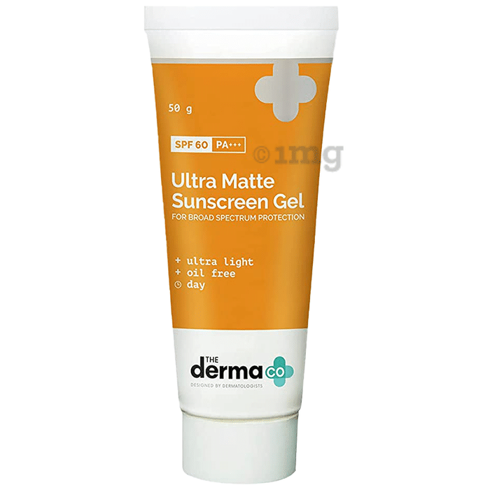 The Derma Co Ultra Matte Sunscreen Gel SPF 60 PA+++ | Oil-Free