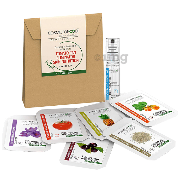 Cosmetofood Professional Skin Nutrition Facial Kit Tomato Tan Eliminator