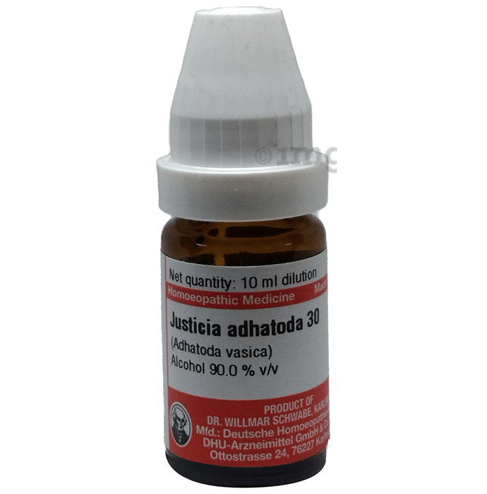 Dr Willmar Schwabe Germany Justicia Adhatoda Dilution 30