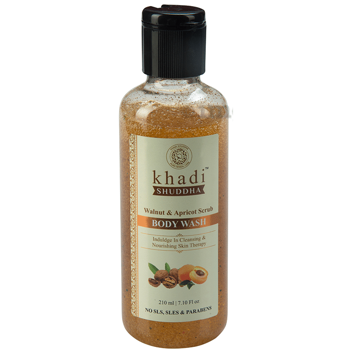 Khadi Shuddha Walnut & Apricot Scrub Body Wash