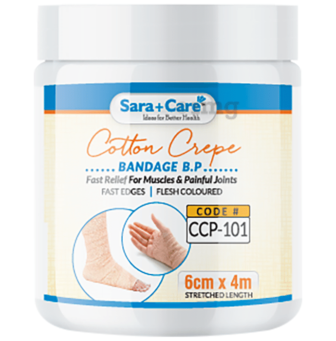 Sara+Care CCP 101 Cotton Crepe Bandage 6cm