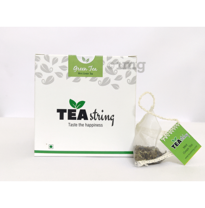 Tea String Mint Green Tea Bag
