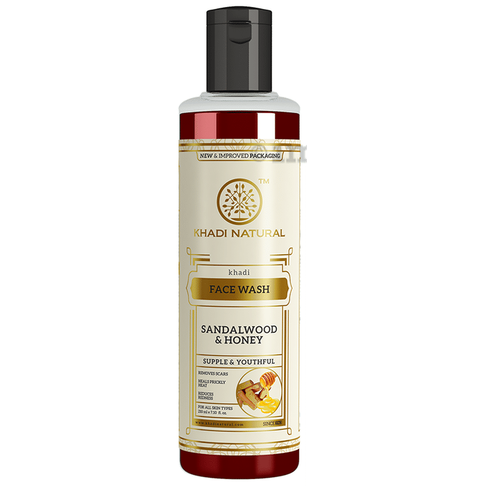 Khadi Naturals Ayurvedic Sandalwood & Honey Face Wash