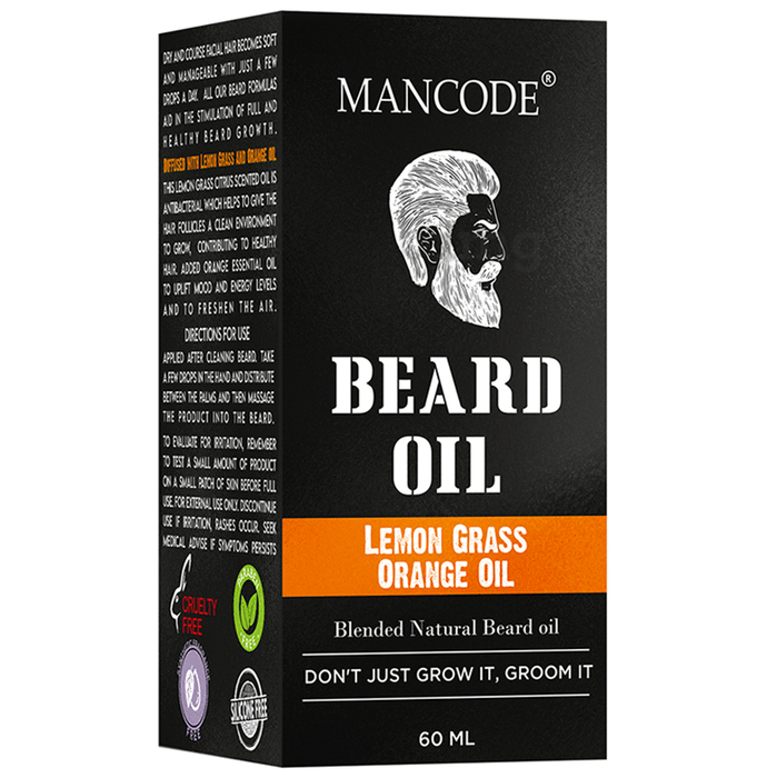Mancode Lemon Grass Orange Oil Beard Oil