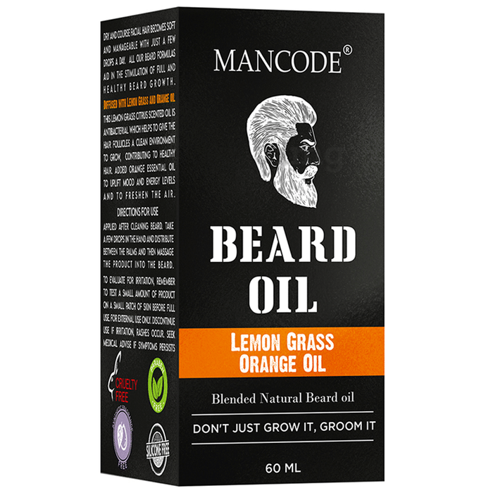 Mancode Lemon Grass Orange Oil Beard Oil