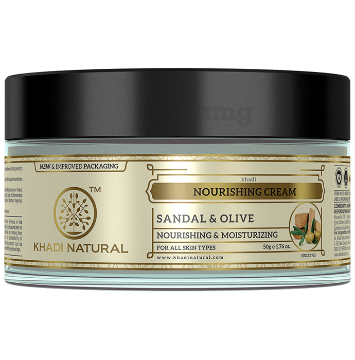Khadi Naturals Ayurvedic Sandal & Olive Face Nourishing Cream