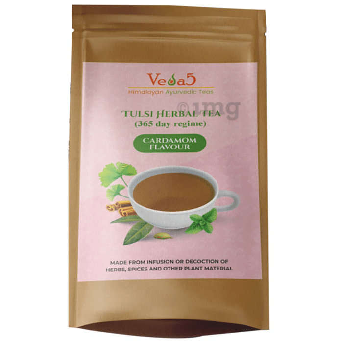 Veda5 Tulsi Herbal Tea (365 Regime) Cardamom