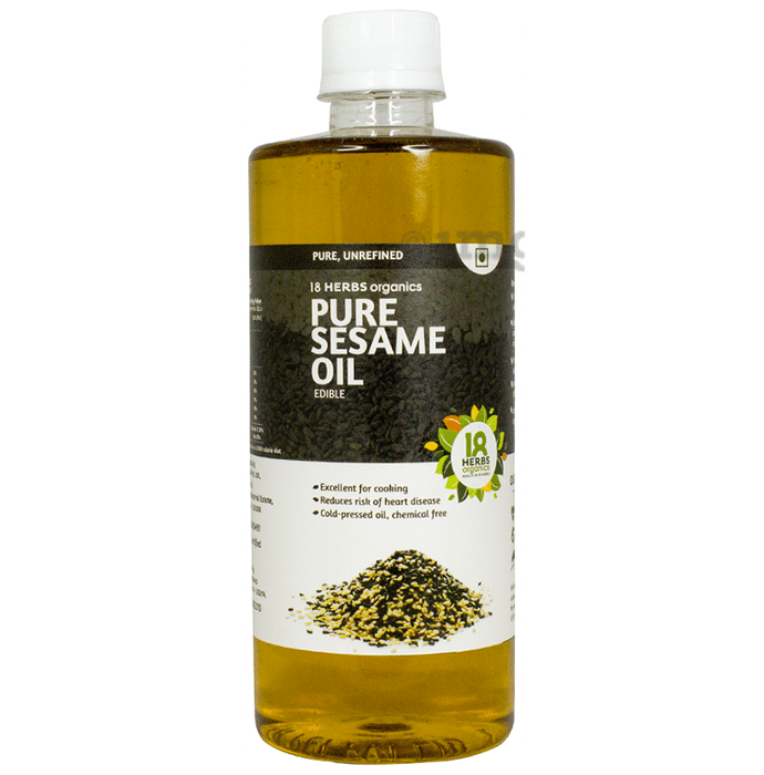 18 Herbs Organics Pure Sesame Oil Edible