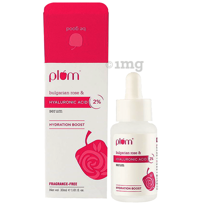 Plum Bulgarian Rose & Hyaluronic Acid 2% Face Serum | Fragrance-Free