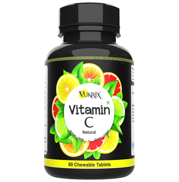 Vukrix Natural Vitamin C Chewable Tablet (60 Each)