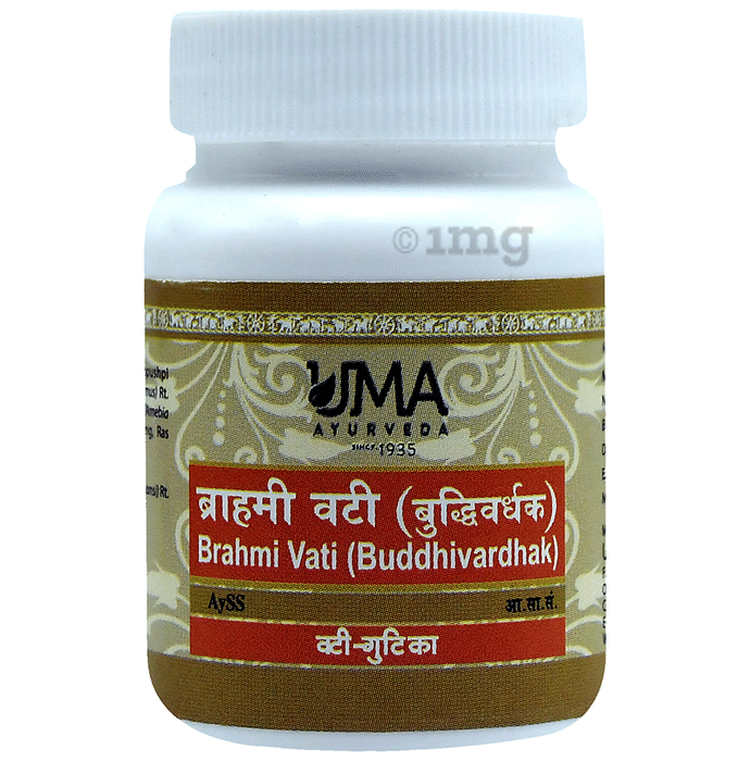 Uma Ayurveda Brahmi Vati (Buddhivardhak) Tablet