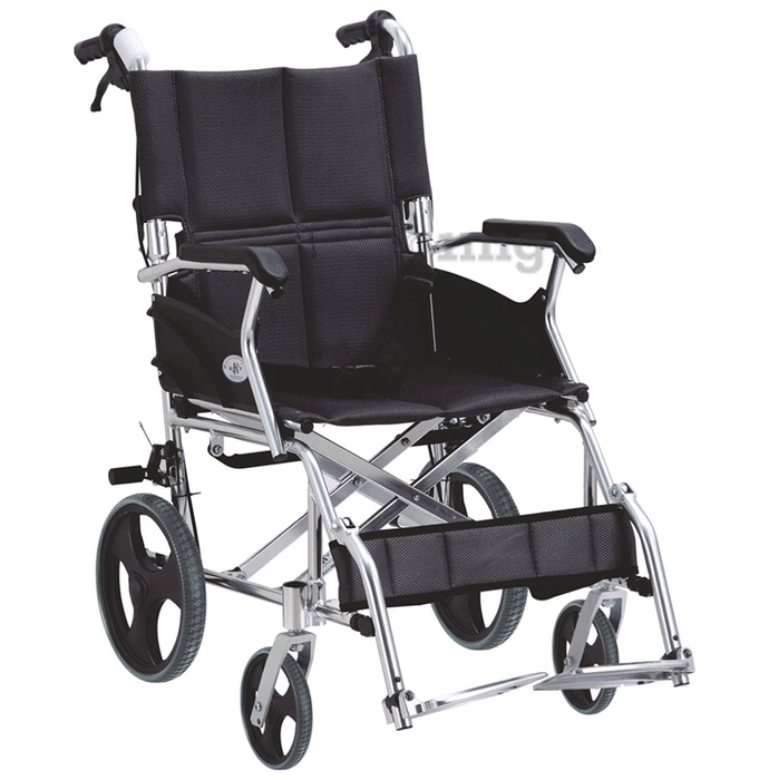 EASYCARE EC 863 LABJ-A 12" Aluminium Wheelchair with Foldable Backrest (Capacity 100kg)
