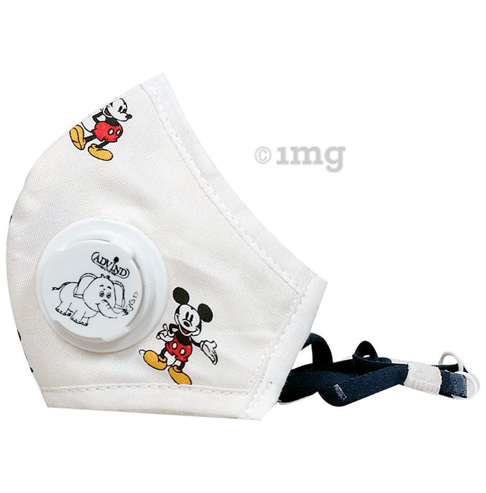 Advind Healthcare Smog Guard N95 Kids Mask with One Valve XS Mickey Mouse Design