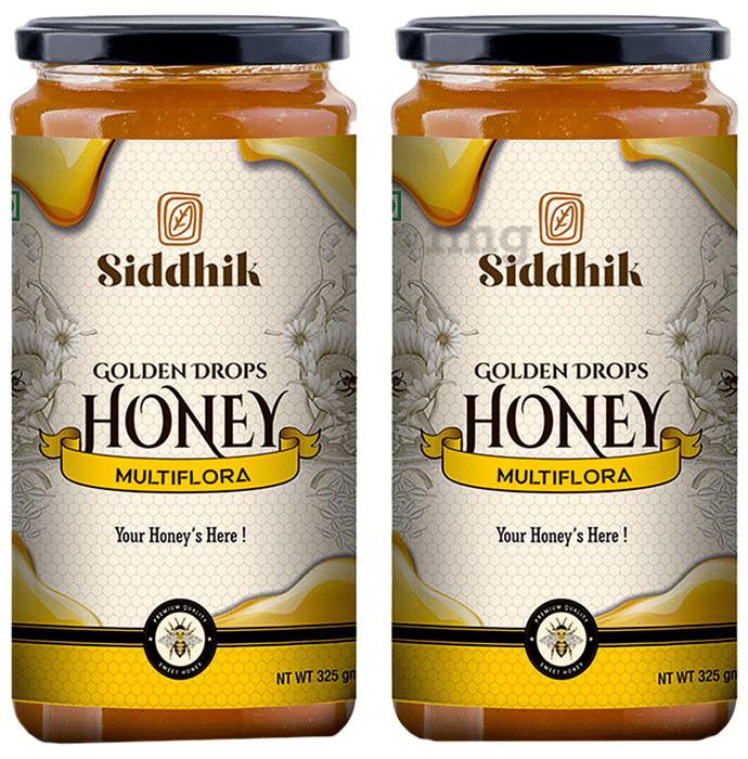 Siddhik Golden Drops Honey Multiflora (325gm Each)