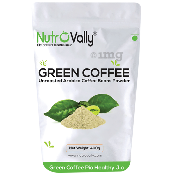 Nutrovally Unroasted Green Coffee Beans Powder (400gm Each)