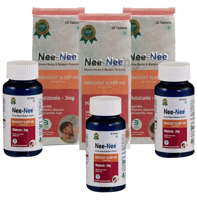 Nee-Nee Melatonin 3mg Innocent Sleep Aid Tablet (30 Each)