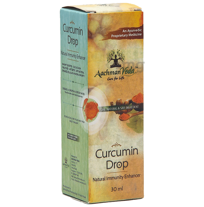 Aachman Veda Curcumin Drop Natural Immunity Enhancer (30ml Each)