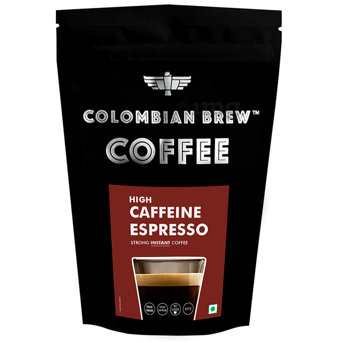 Colombian Brew High Caffeine Espresso Strong Instant Coffee