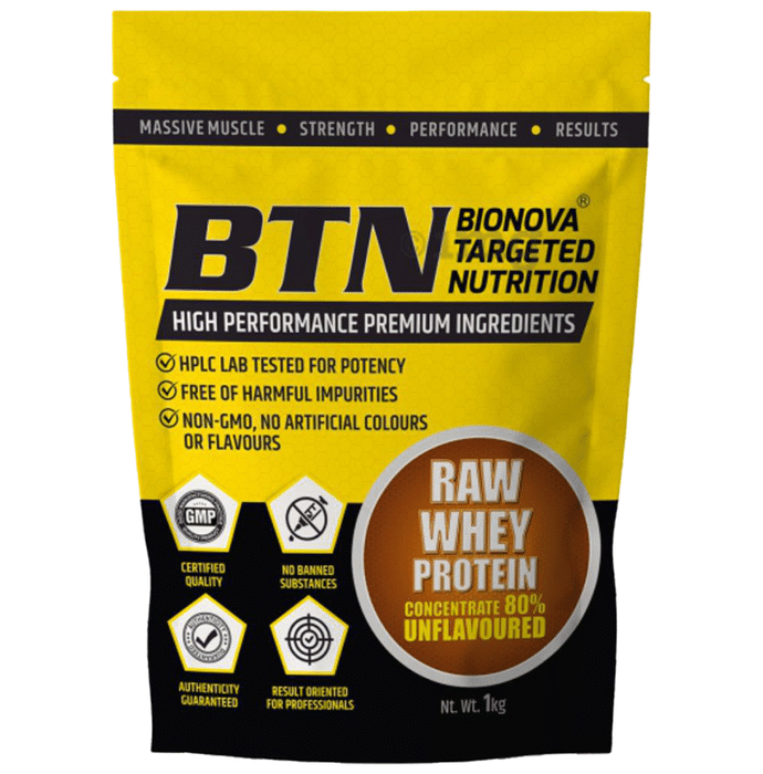 BTN Raw Whey Protein Concentrate 80%  Powder Unflavoured