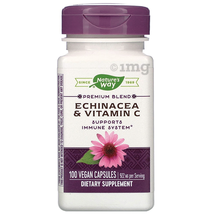 Nature's Way Echinacea & Vitamin C Vegan Capsule
