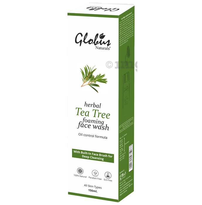 Globus Naturals Tea Tree Foaming Face Wash