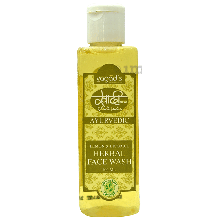 Vagad's Khadi India Ayurvedic Herbal Face Wash Lemon & Licorice
