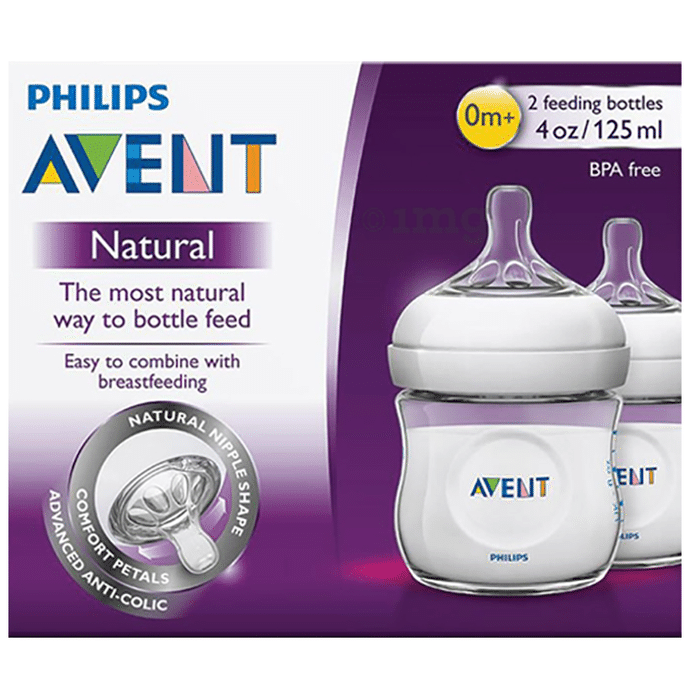 Philips Avent Natural Feeding Bottle for 0m+ (260ml Each)