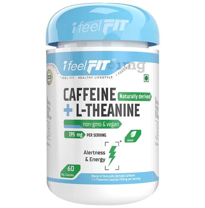 iFeelFIT Caffeine Naturally Derived + L-Theanine Veg. Capsule
