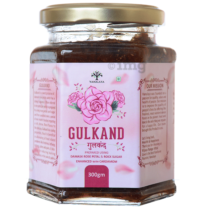 Vanalaya Gulkand from Damask Rose Petal & Rock Sugar with Cardamom