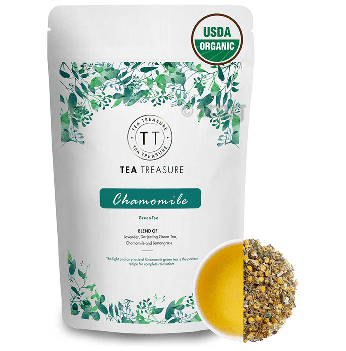 Tea Treasure Chamomile USDA Organic Green Tea