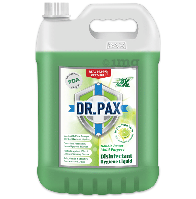 Dr. Pax Double Power Multi-Purpose Disinfectant Hygiene Liquid Sanitizer Refreshing Lime