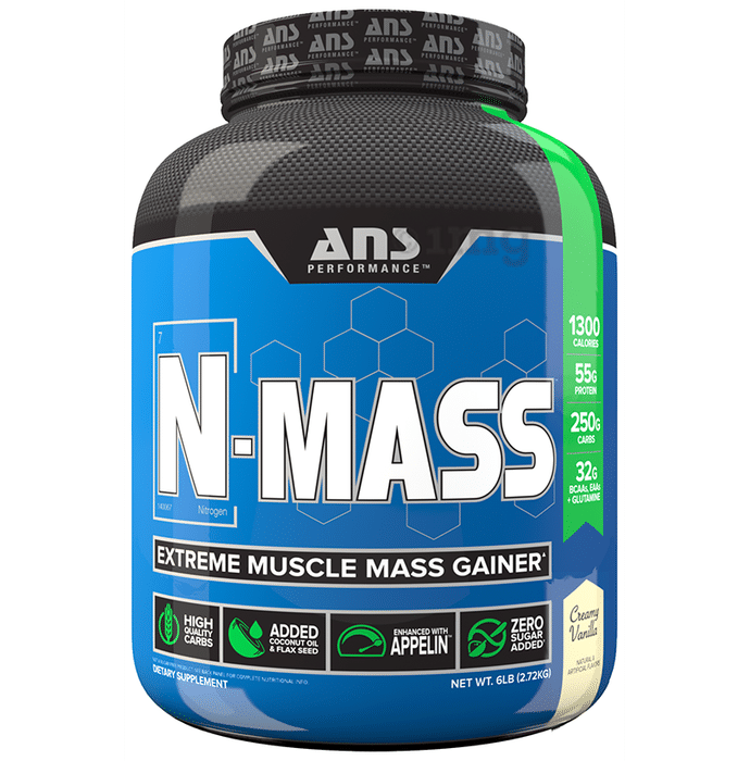 ANS Performance Creamy Vanilla N-Mass Extreme Muscle Mass Gainer