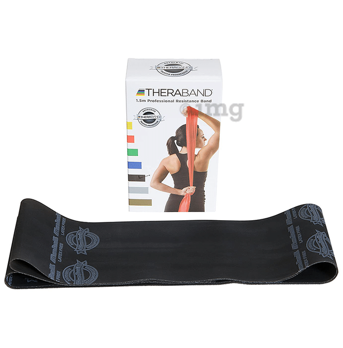Theraband 1.5m Professional Resistance Band Black