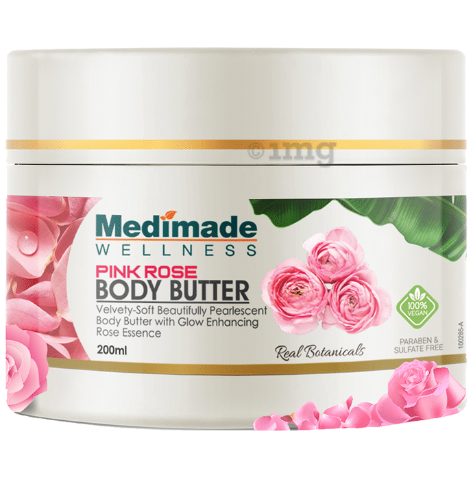 Medimade Wellness Pink Rose Body Butter (200ml Each)