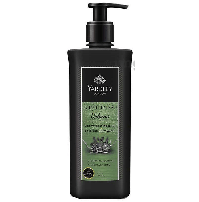 Yardley London Gentleman Urbane Activated Charcoal Face and Body Wash