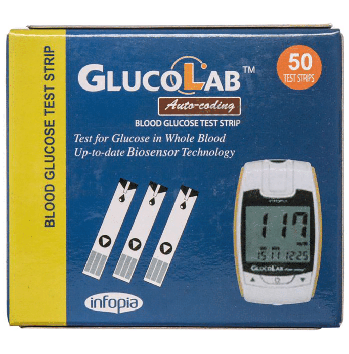 K-Life Glucolab Auto-Coding Blood Glucose Test Strip (Only Strips)