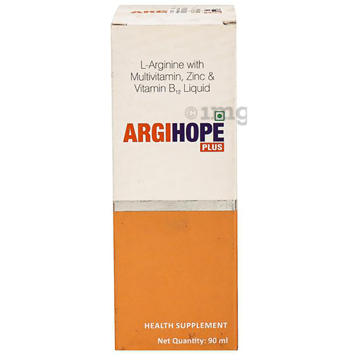 Argihope Plus Liquid with L-Arginine, Multivitamin, Zinc & Vitamin B12