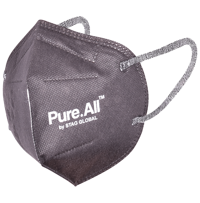Pure.All N95 FFP2 Protective 5 Layer Washable & Reusable Mask Black