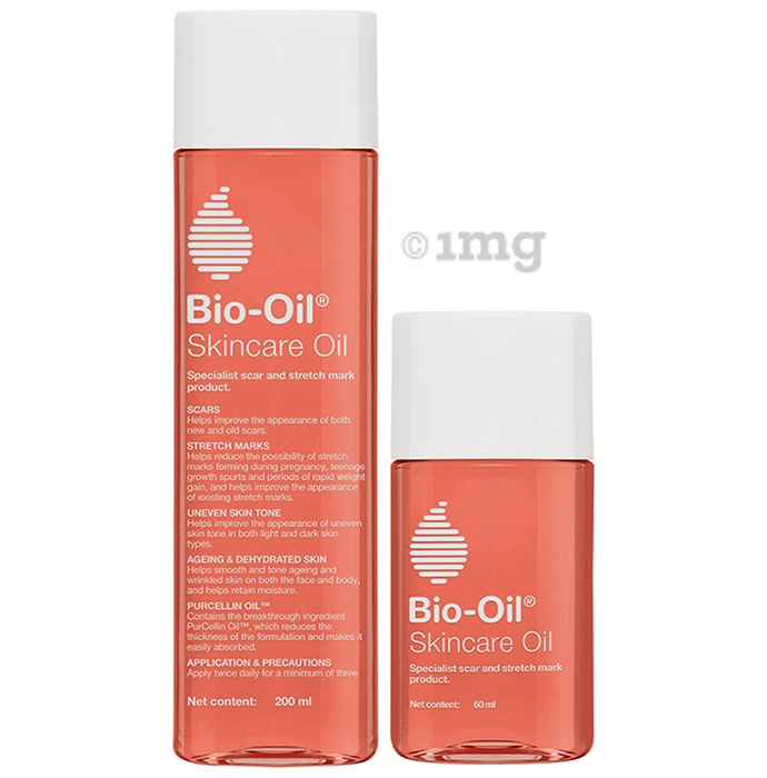 Bio-Oil Combo Pack of Skincare Oil 200ml & Skincare Oil 60ml