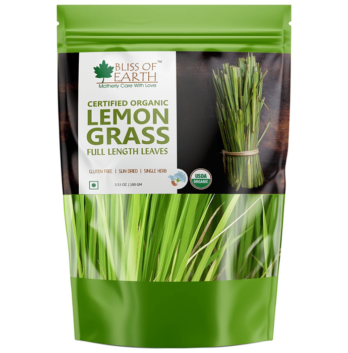 Bliss of Earth Certified Organic Lemon Grass Full Length Leaves