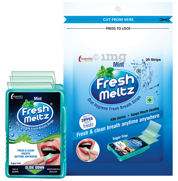Freshmeltz Oral Hygiene Fresh Breath Strip (25 Each) Mint Sugar Free